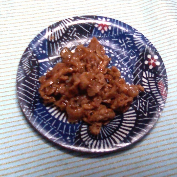 豚肉の甘辛炒め